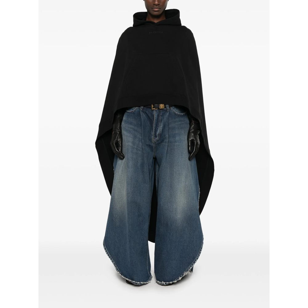 Oversized Asymmetric Hooded Cape