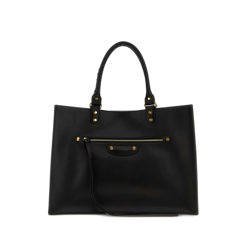 Balenciaga Large Le City Sleek Leather Tote Bag