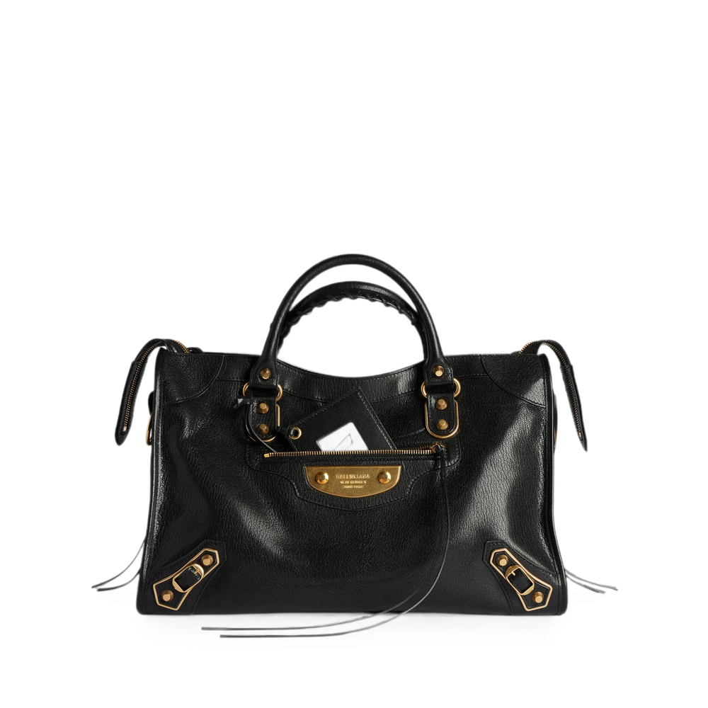 Balenciaga Le City Uptown Stud-embellished Leather Tote Bag