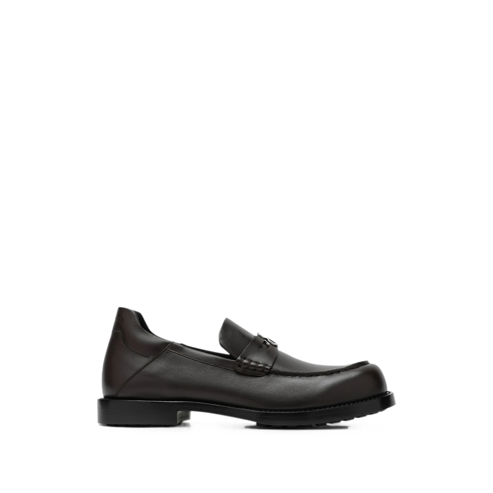 Balenciaga Comfy Logo-plaque Leather Loafers