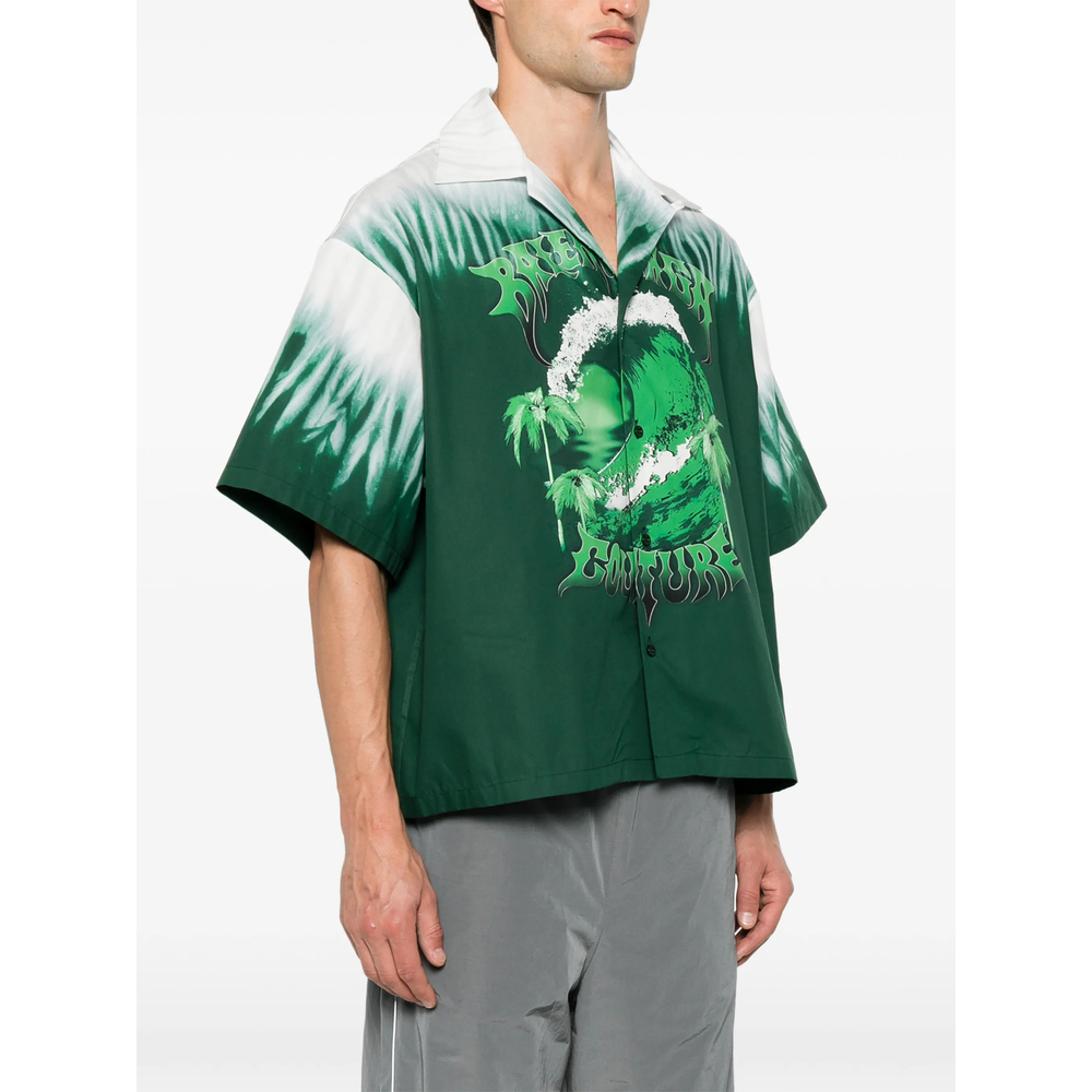 Extreme Tie Dye Bowling Short Sleeve Shirt