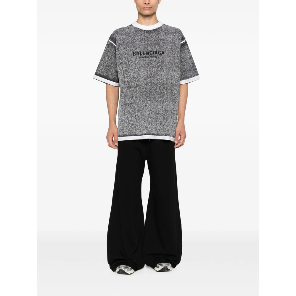 Logo-Print Heathered T-Shirt