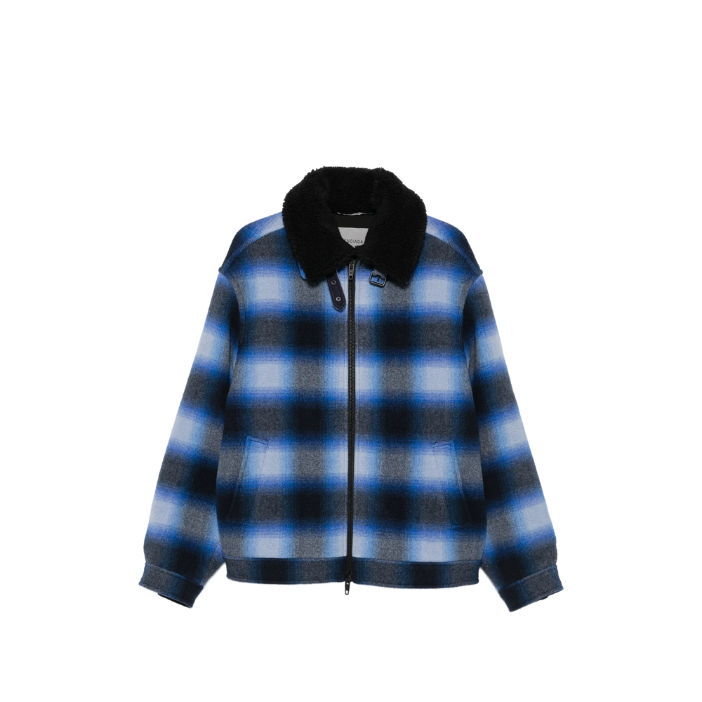 Balenciaga Flannel Bomber Jacket