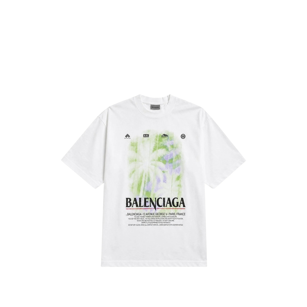 BALENCIAGA Balenciaga The Window Medium Fit T-shirt In White　バレンシアガ ザ ウィンドウ ミディアム フィット T シャツ、ホワイト