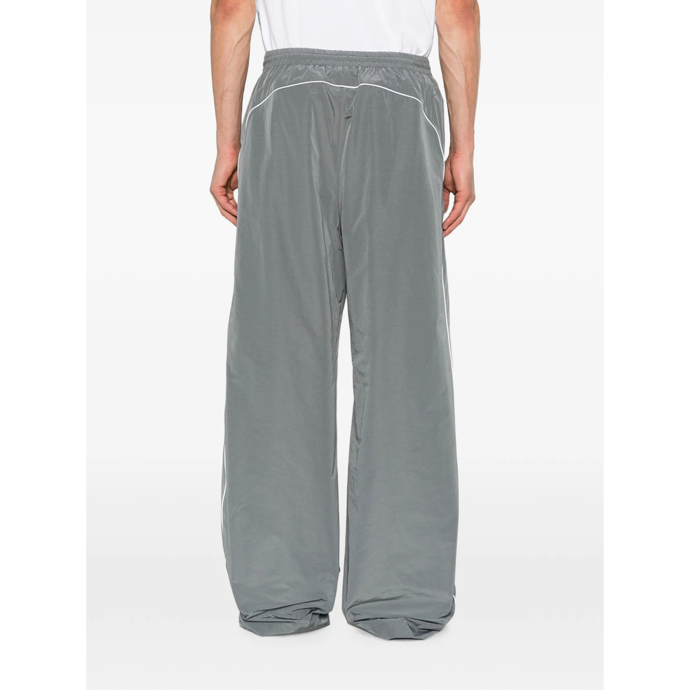 Wide-Leg Piping Track Pants