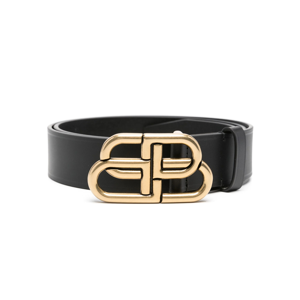 Balenciaga BB Large Belt In Black