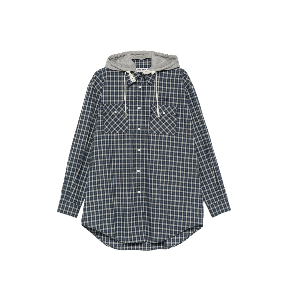 Miu Miu Checked Flannel Shirt