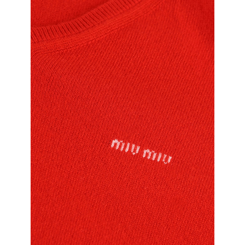 V-Neck Logo-Embroidered Sweater