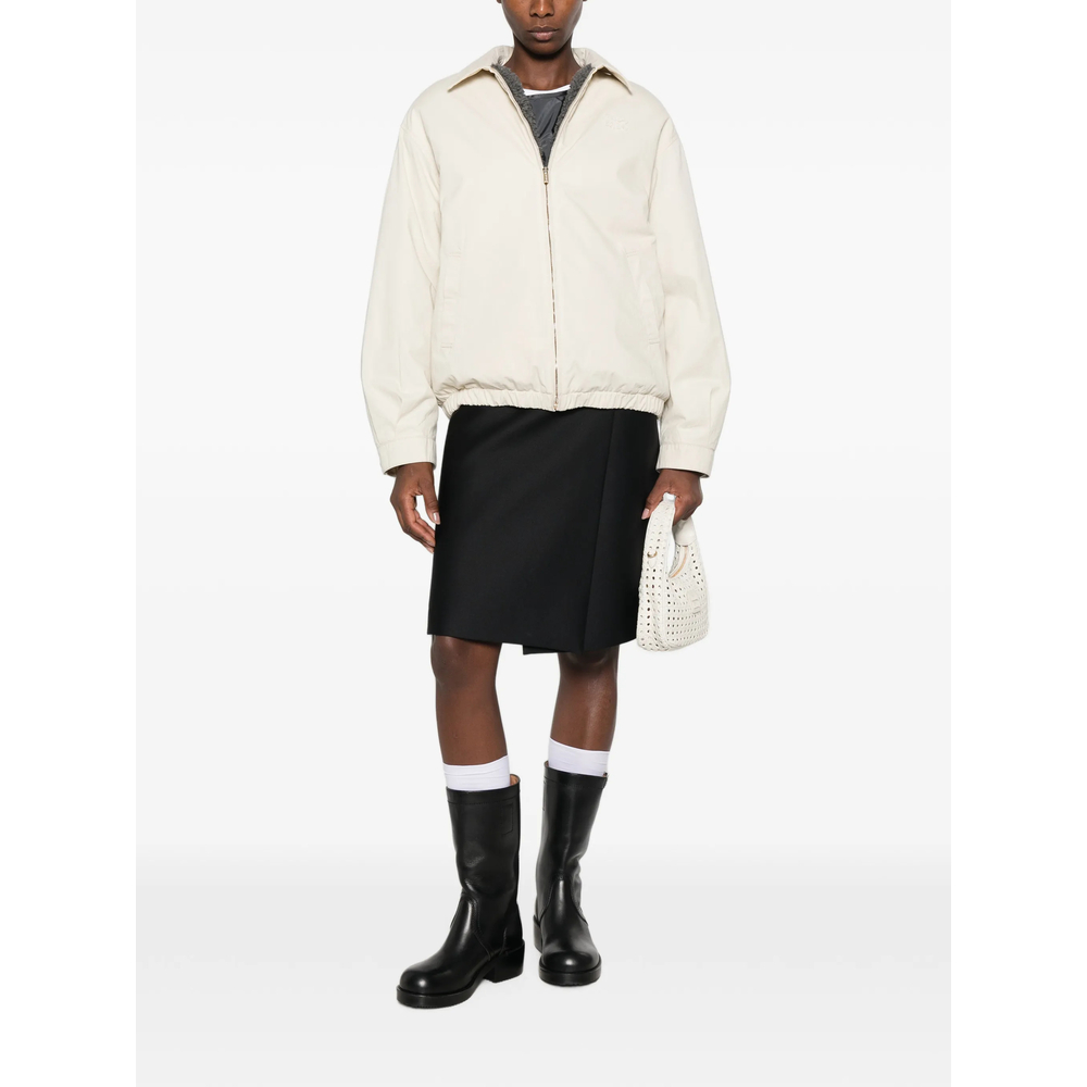 Logo-Embroidered Zip-Up Jacket