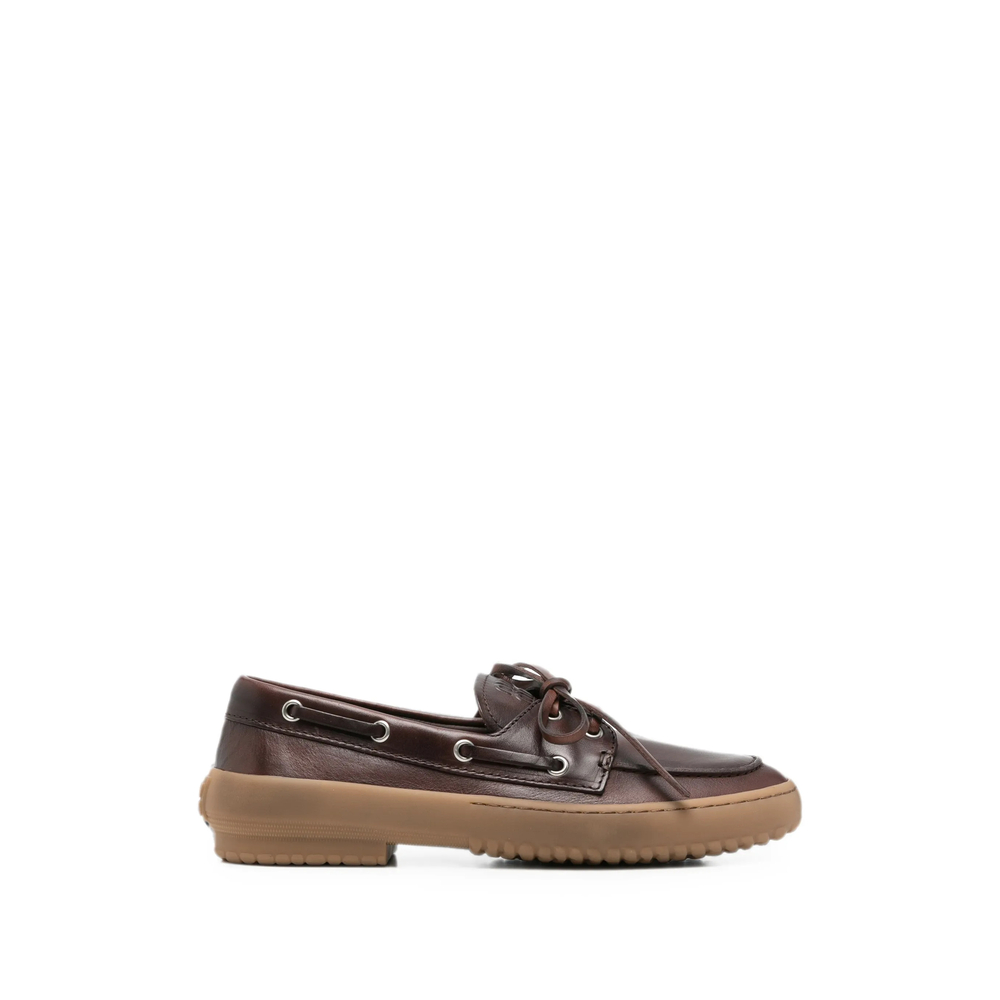 Miu Miu Leather Deck Shoes