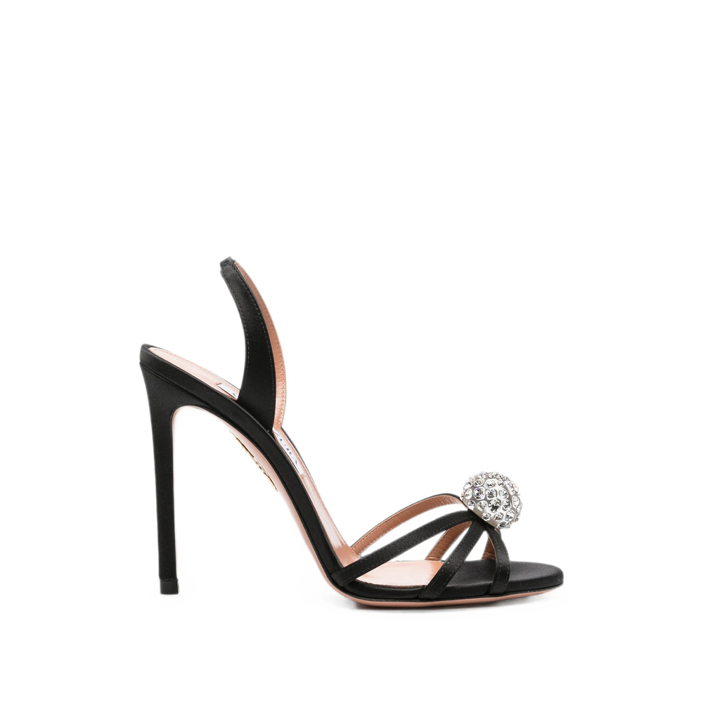 Aquazzura Crystal Bubble Slingback Sandals
