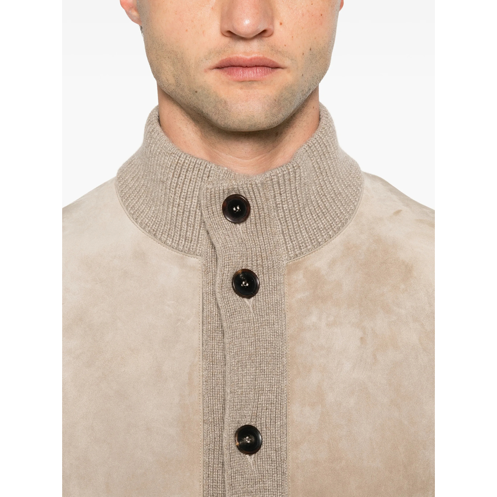 High-Neck Cardigan