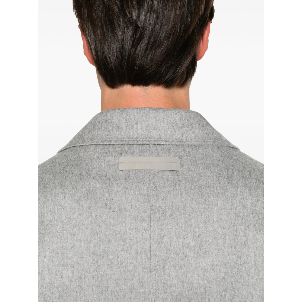 Button-Fastening Shirt Jacket