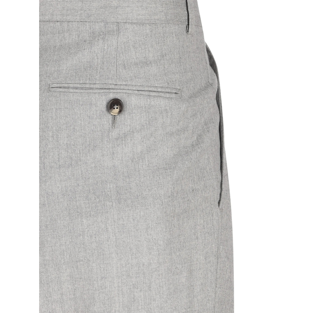 Pleated Tapered Trousers