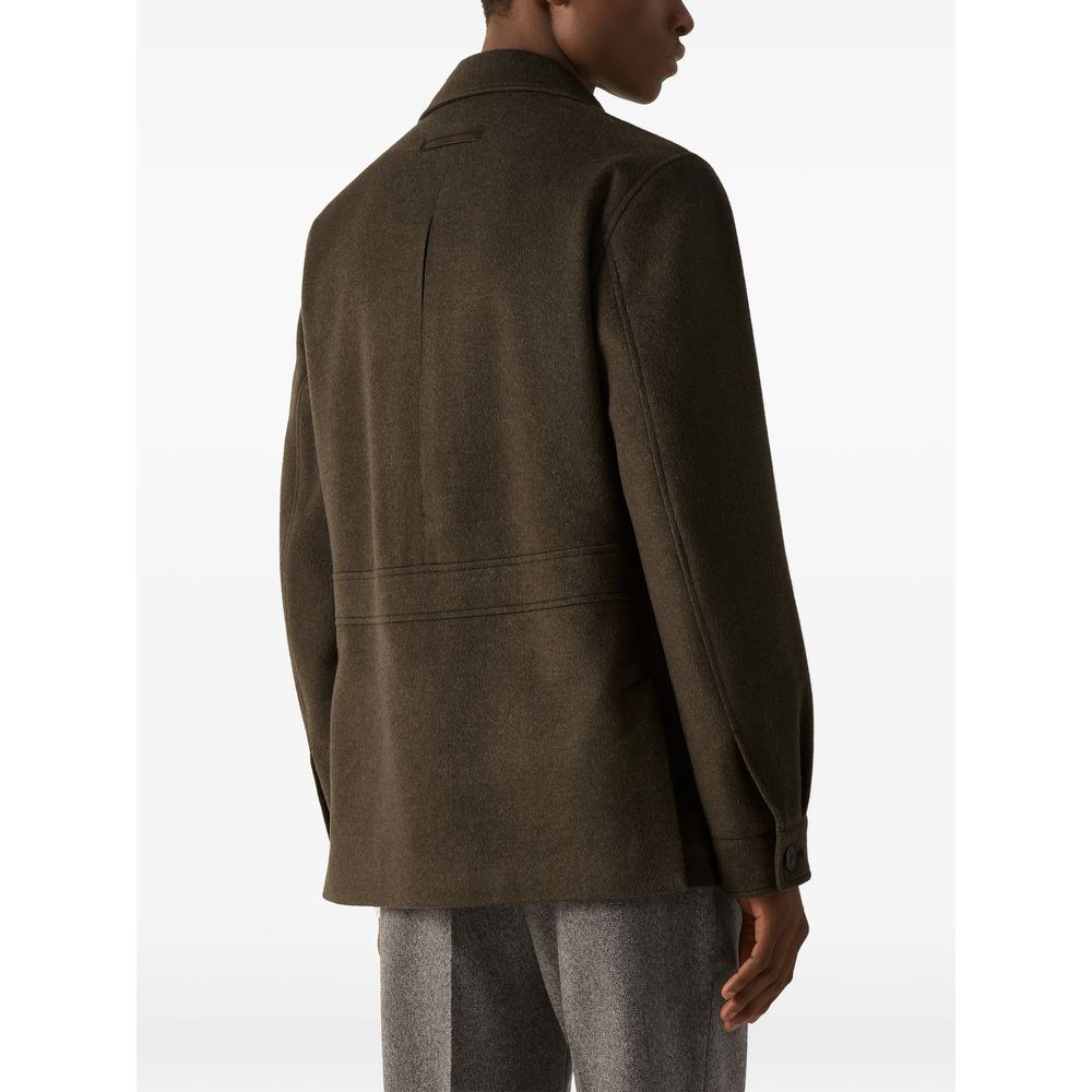Dark Olive Green Oasi Cashmere Elements Falcon Jacket