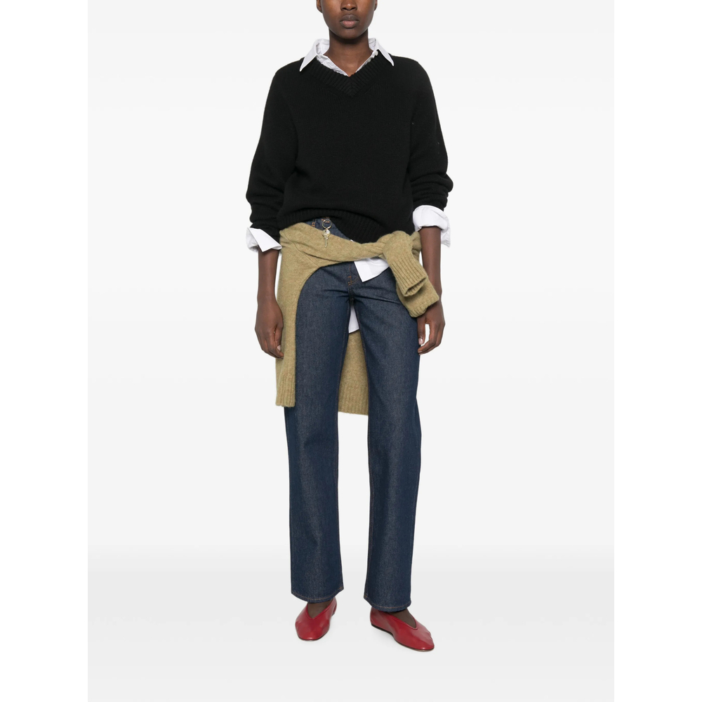 Key-Charm Straight-Leg Jeans