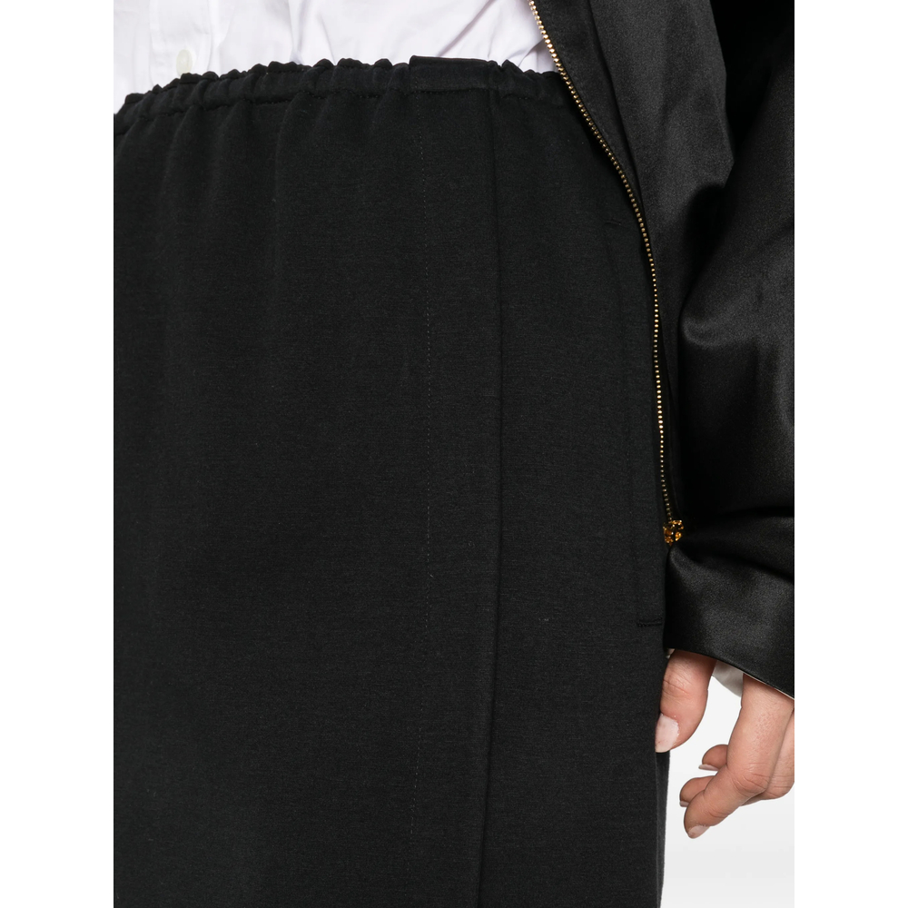 Elasticated-Waist Midi