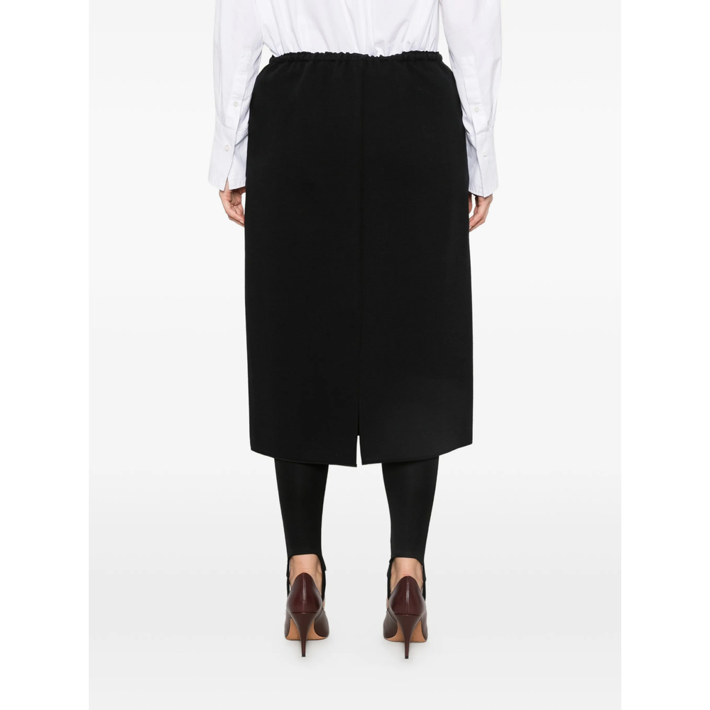Elasticated-Waist Midi