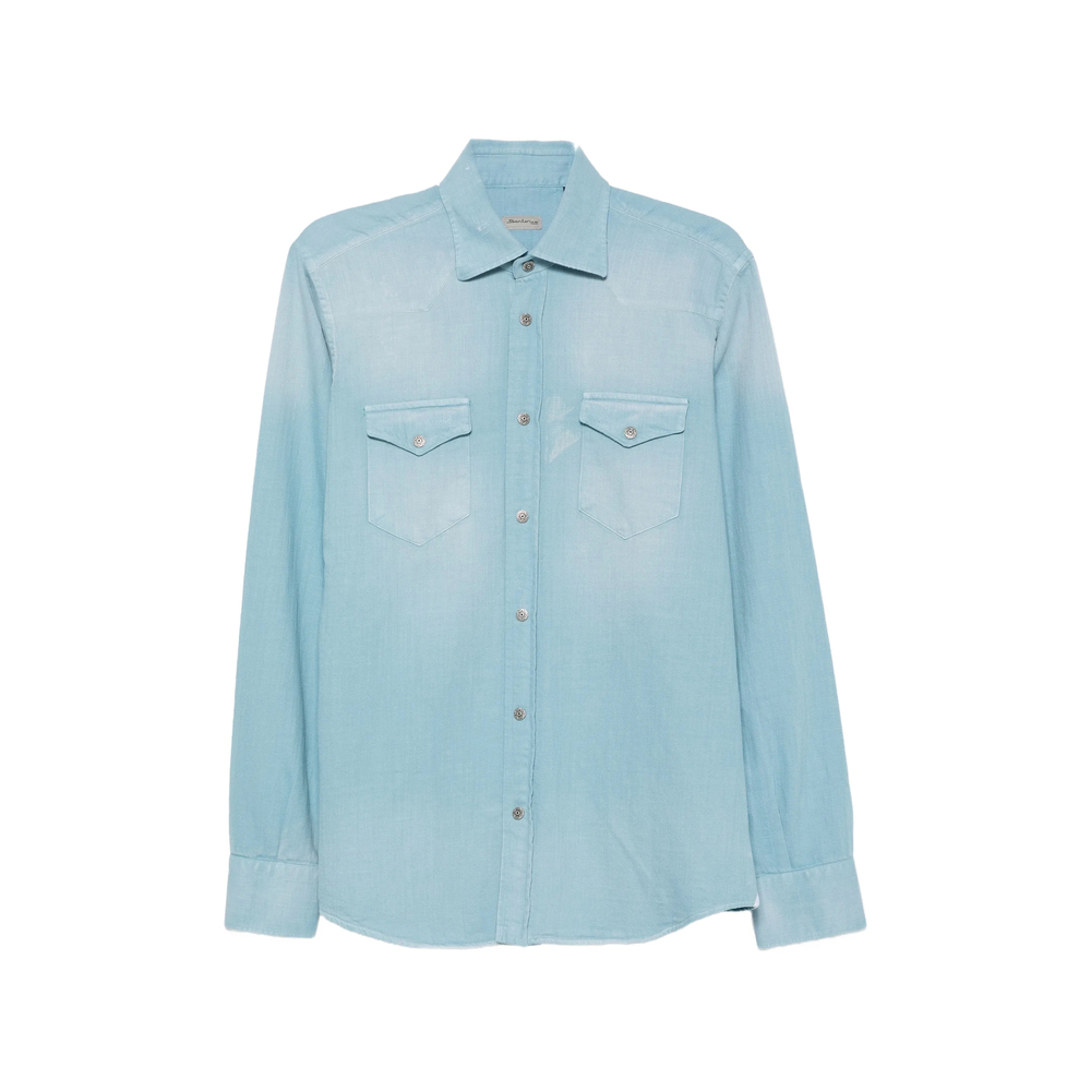 Sartorio Faded-effect Western-yoke Shirt