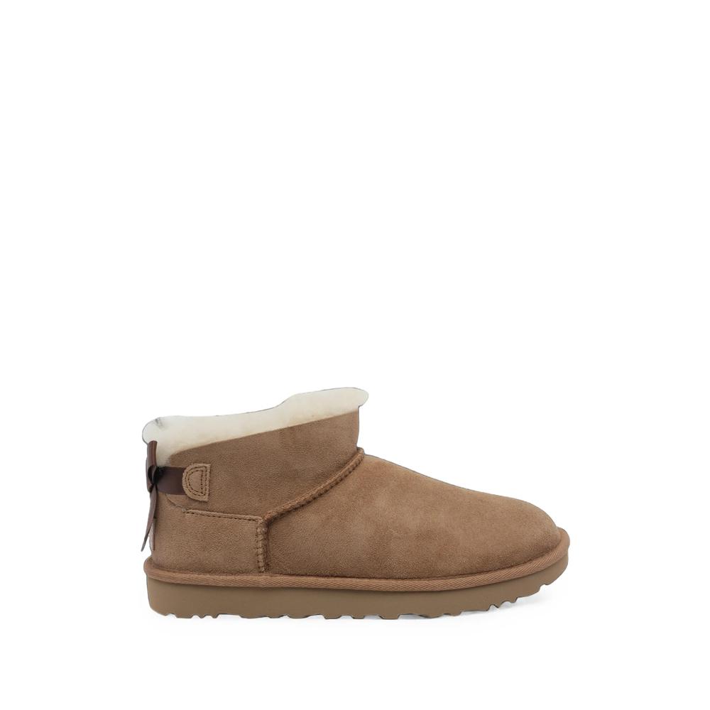 Ugg Ultra Mini Bailey Bow Ankle Boots
