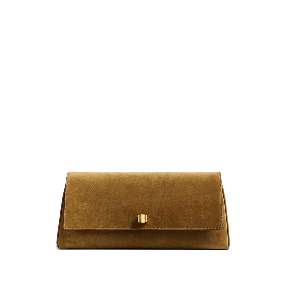 Khaite Flap Leather Clutch Bag
