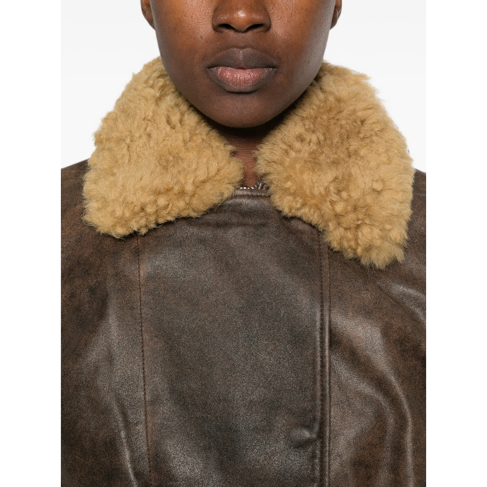 Shearling-Collar Jacket