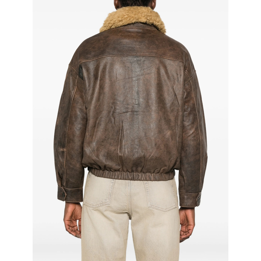 Shearling-Collar Jacket