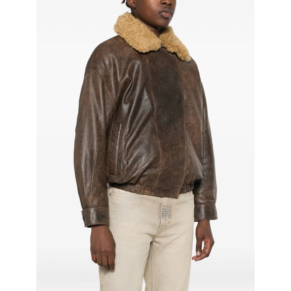 Shearling-Collar Jacket