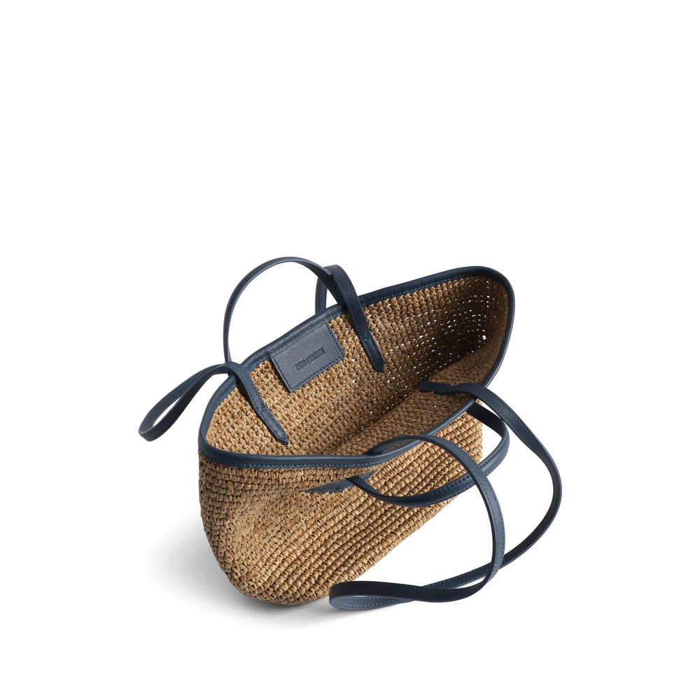 Mini Wings Raffia Tote Bag