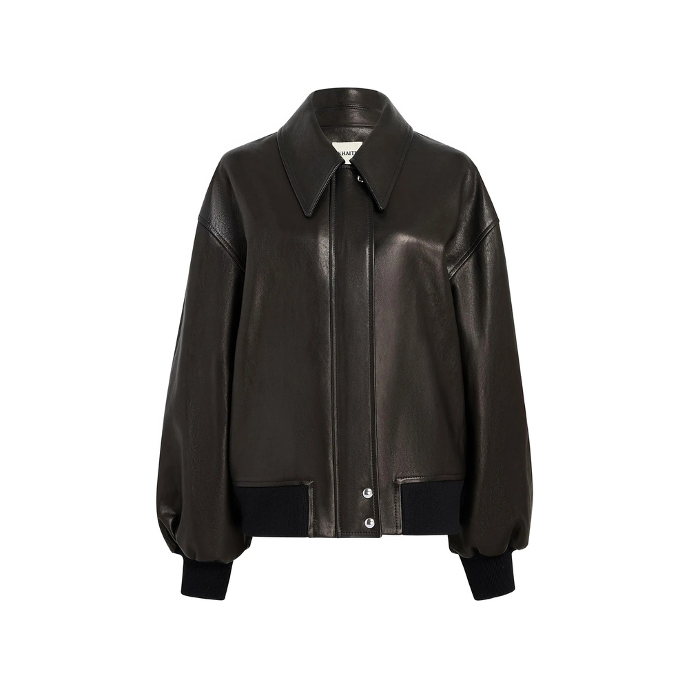 Khaite Shelman Leather Jacket