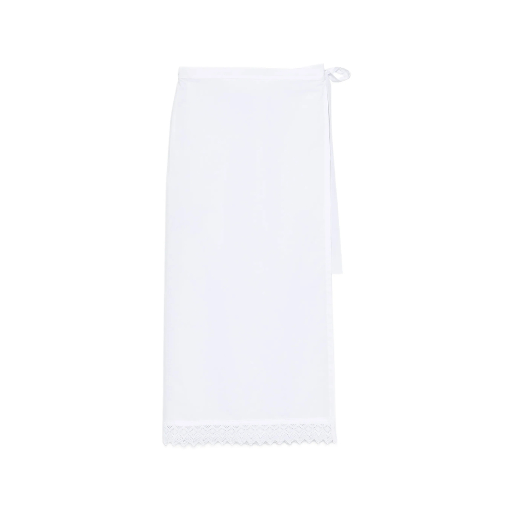The Nina Studio Lace-detail Midi Skirt
