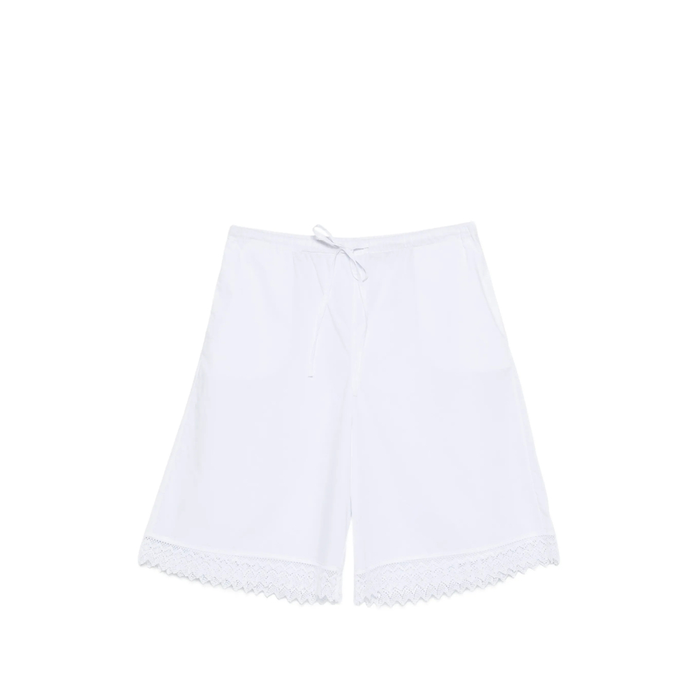 The Nina Studio Lace-detail Drawstring Shorts