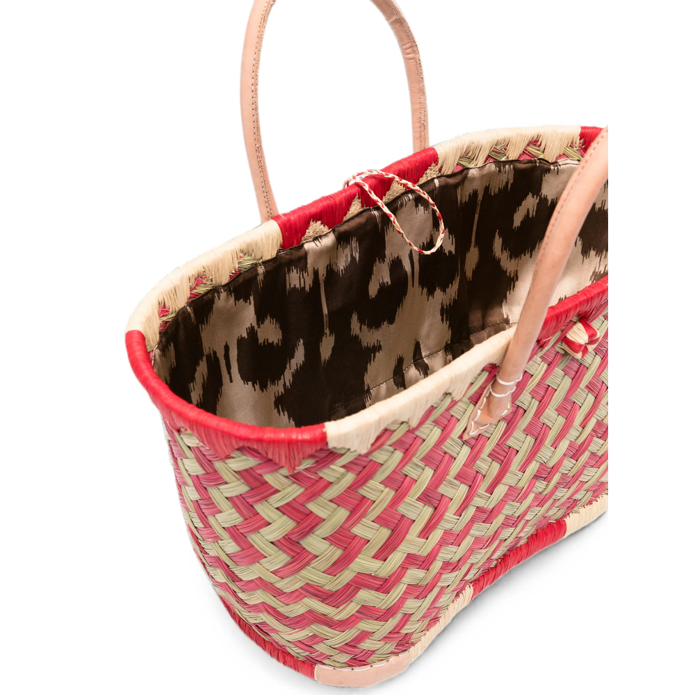 Clotilde Woven-Design Tote Bag