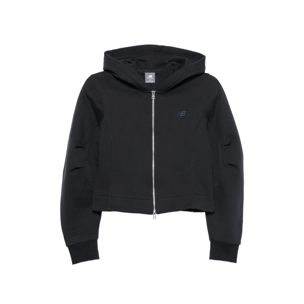 New Balance Logo-embroidered Zip-up Hoodie