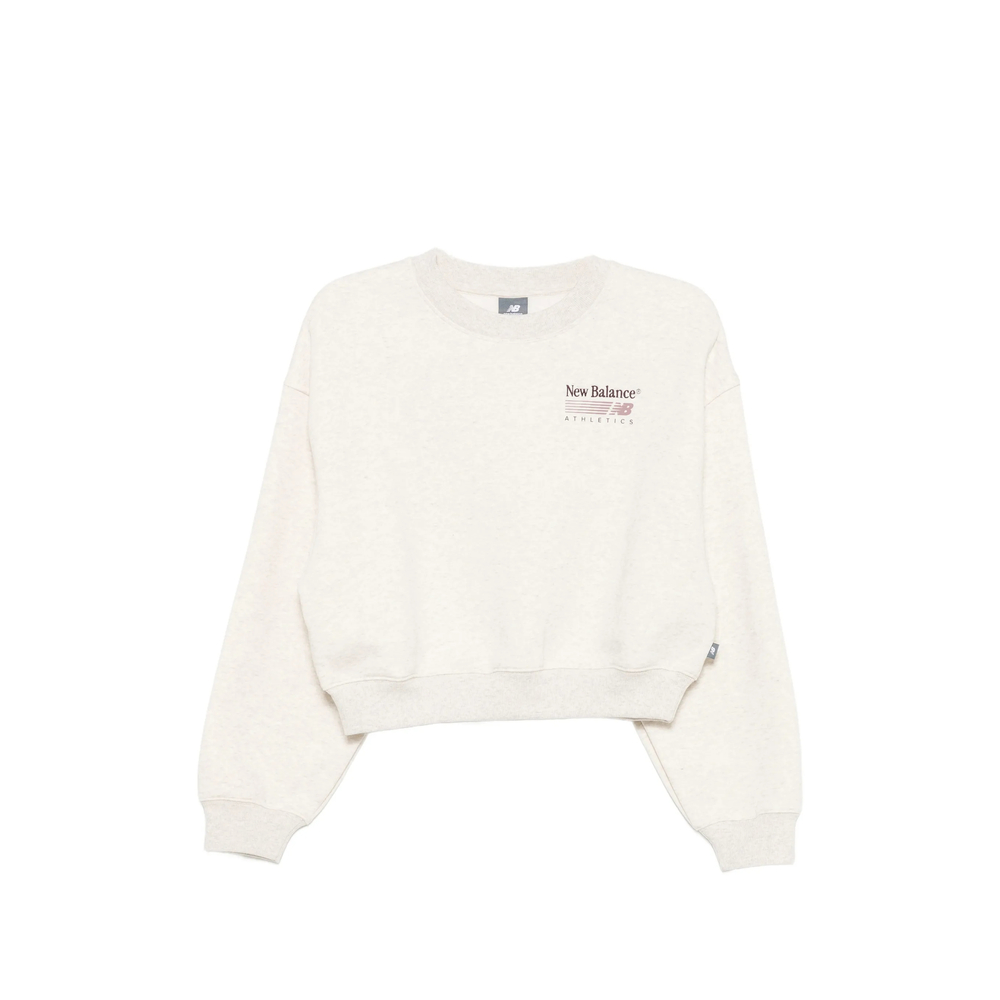 New Balance Logo-print Cropped Sweater