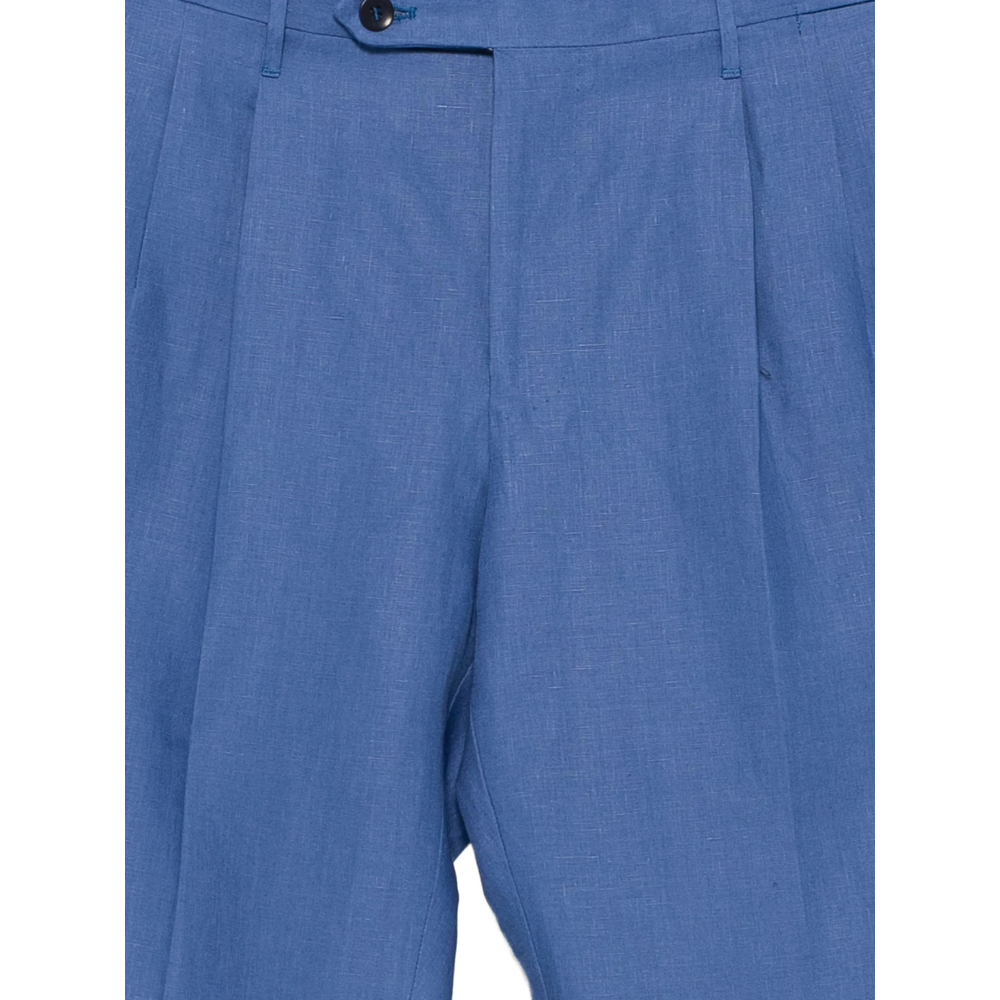 Pleated Pressed-Crease Trousers