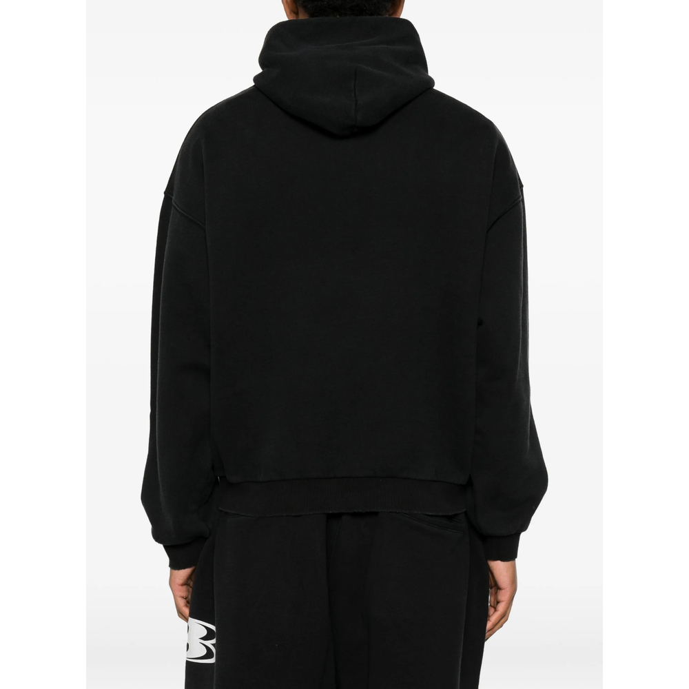 Logo-Print Pouch-Pocket Hoodie