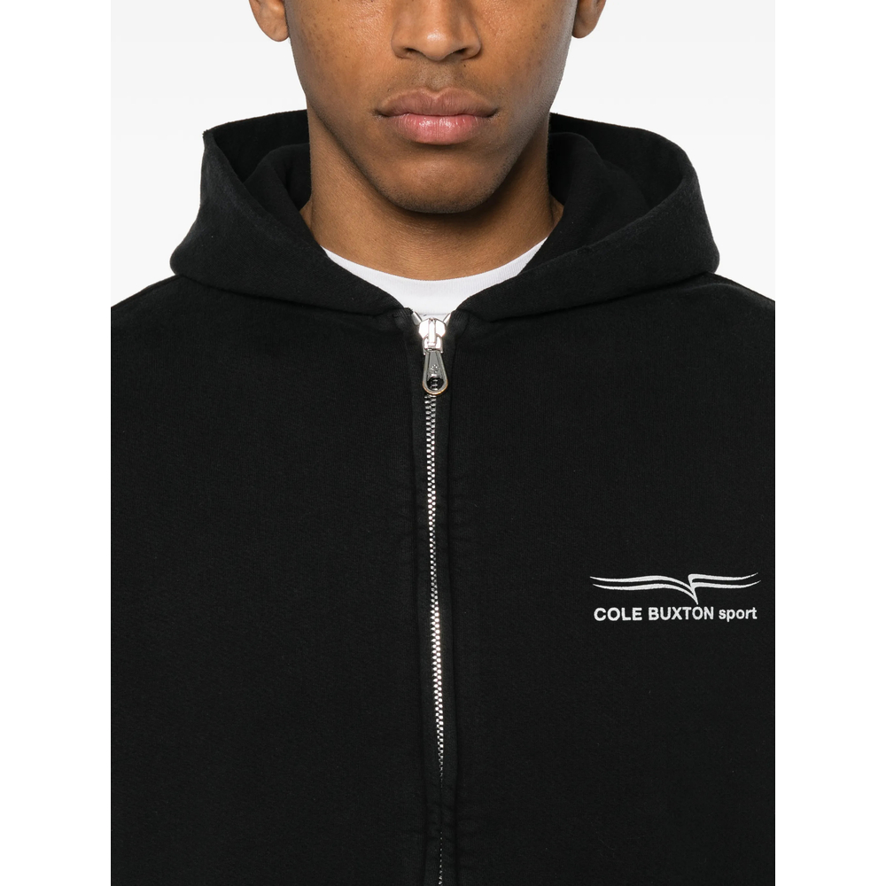 Logo-Print Zip-Up Hoodie