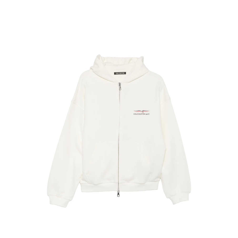 Logo-Print Zip-Up Hoodie
