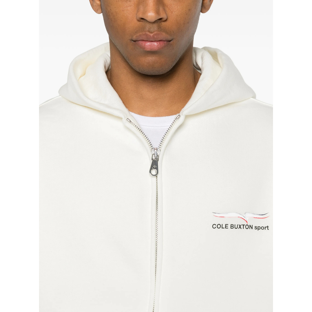 Logo-Print Zip-Up Hoodie