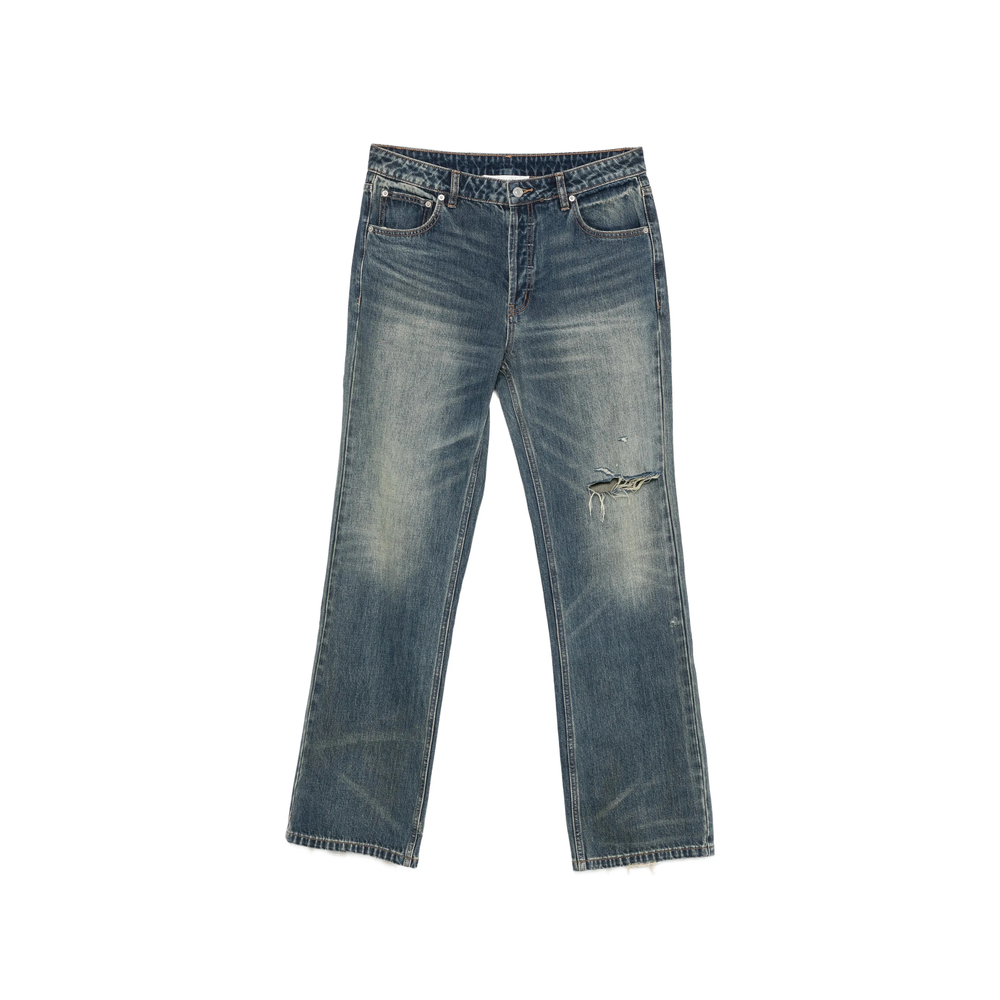 Distressed Faded Jeans
