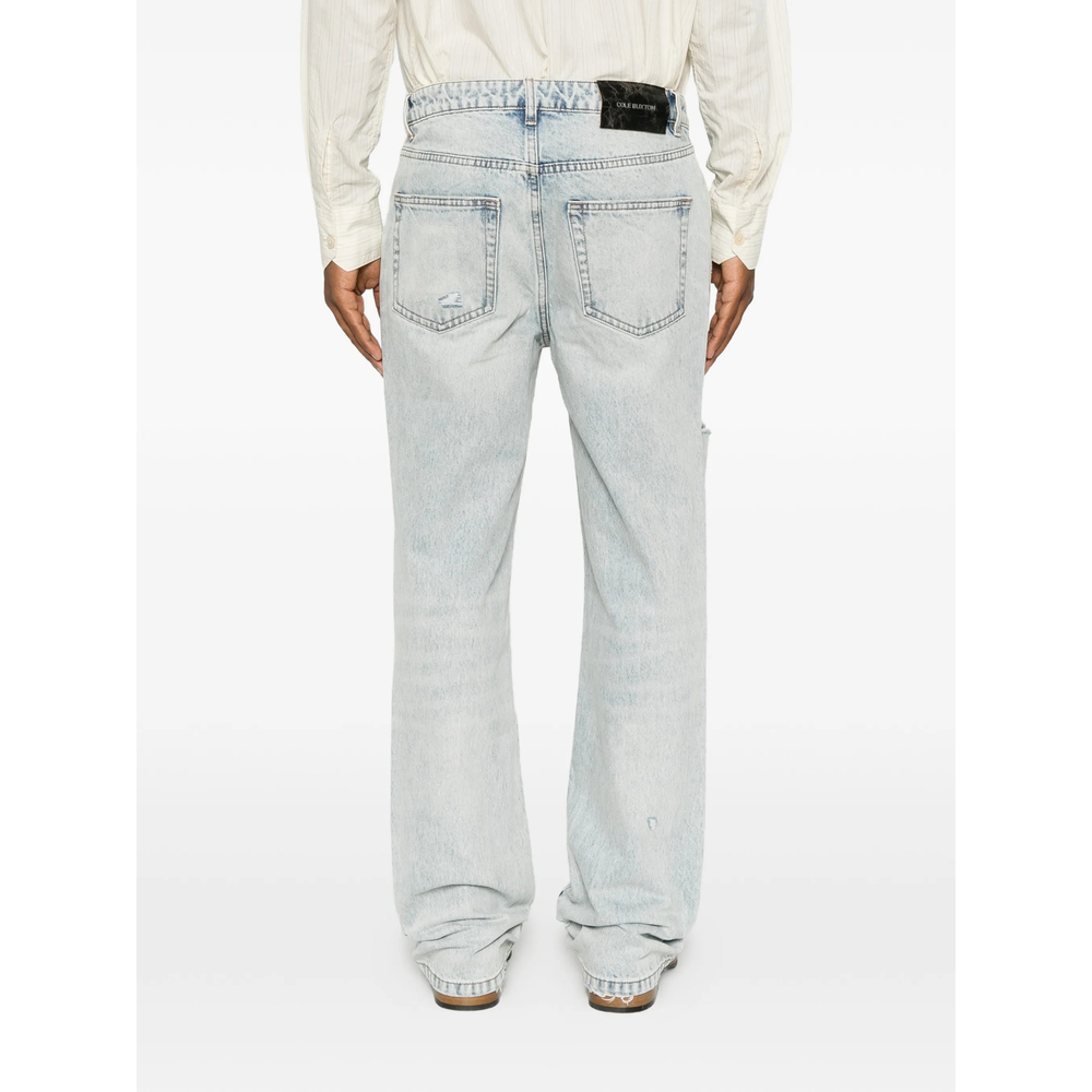 Distressed Acid-Wash Jeans