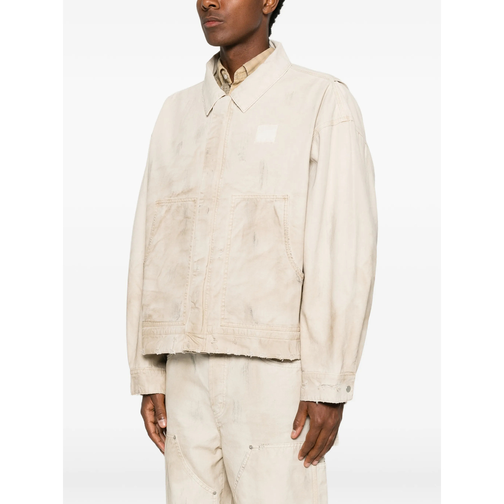 Distressed Panelled Jacket