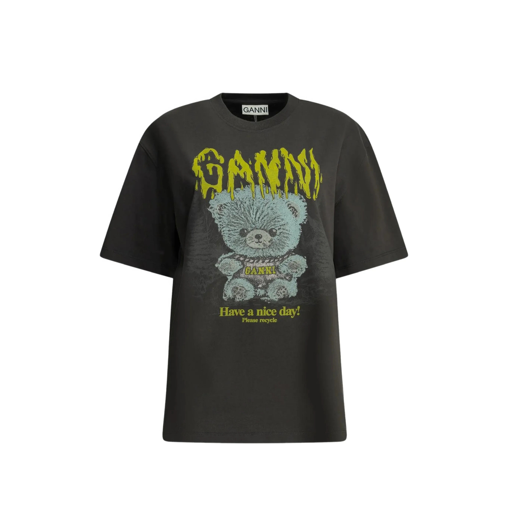 Ganni Bear-print T-shirt