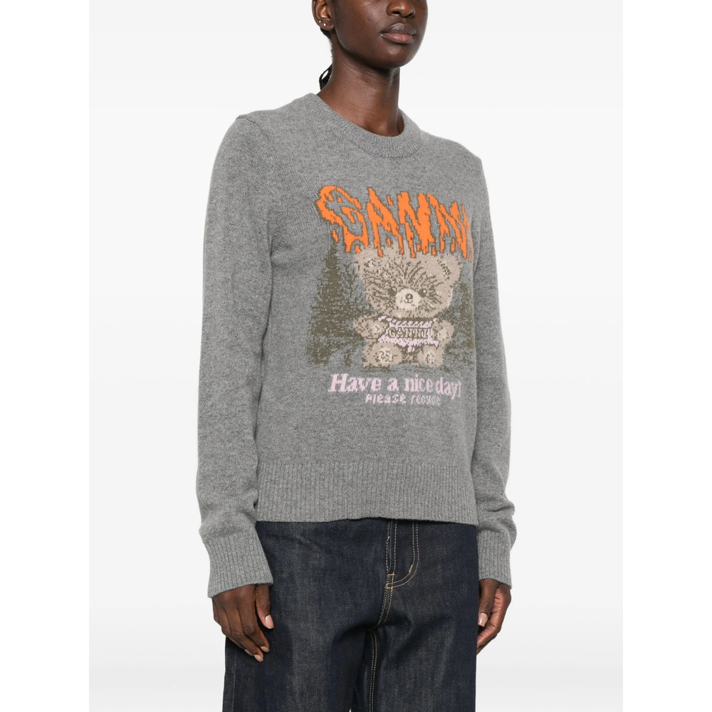 Graphic-Intarsia Sweater