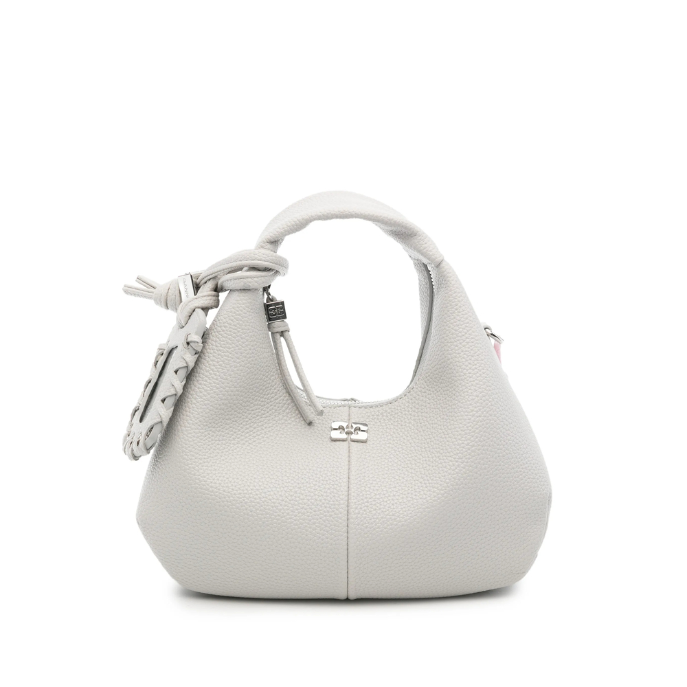 Ganni Mini Hobo Logo-plaque Tote Bag