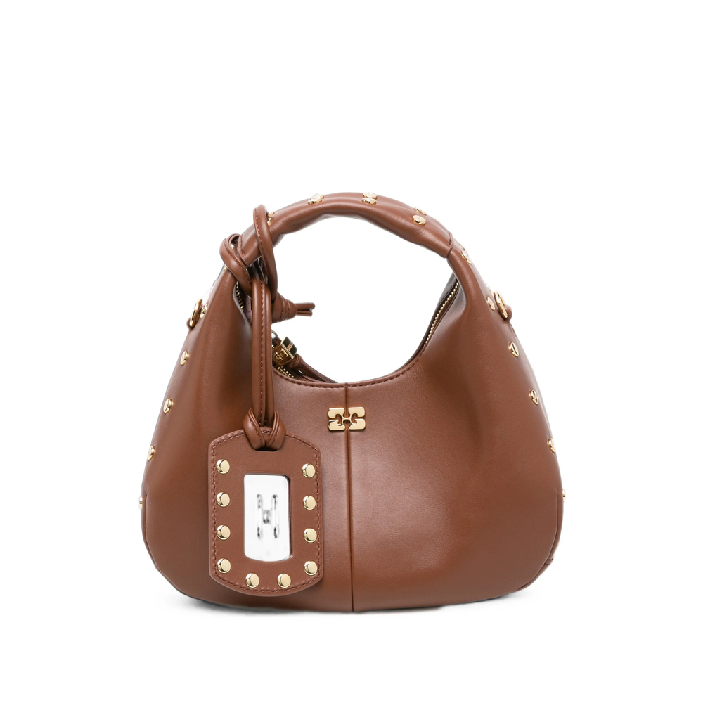 Mini Hobo Stud-Embellished Tote Bag