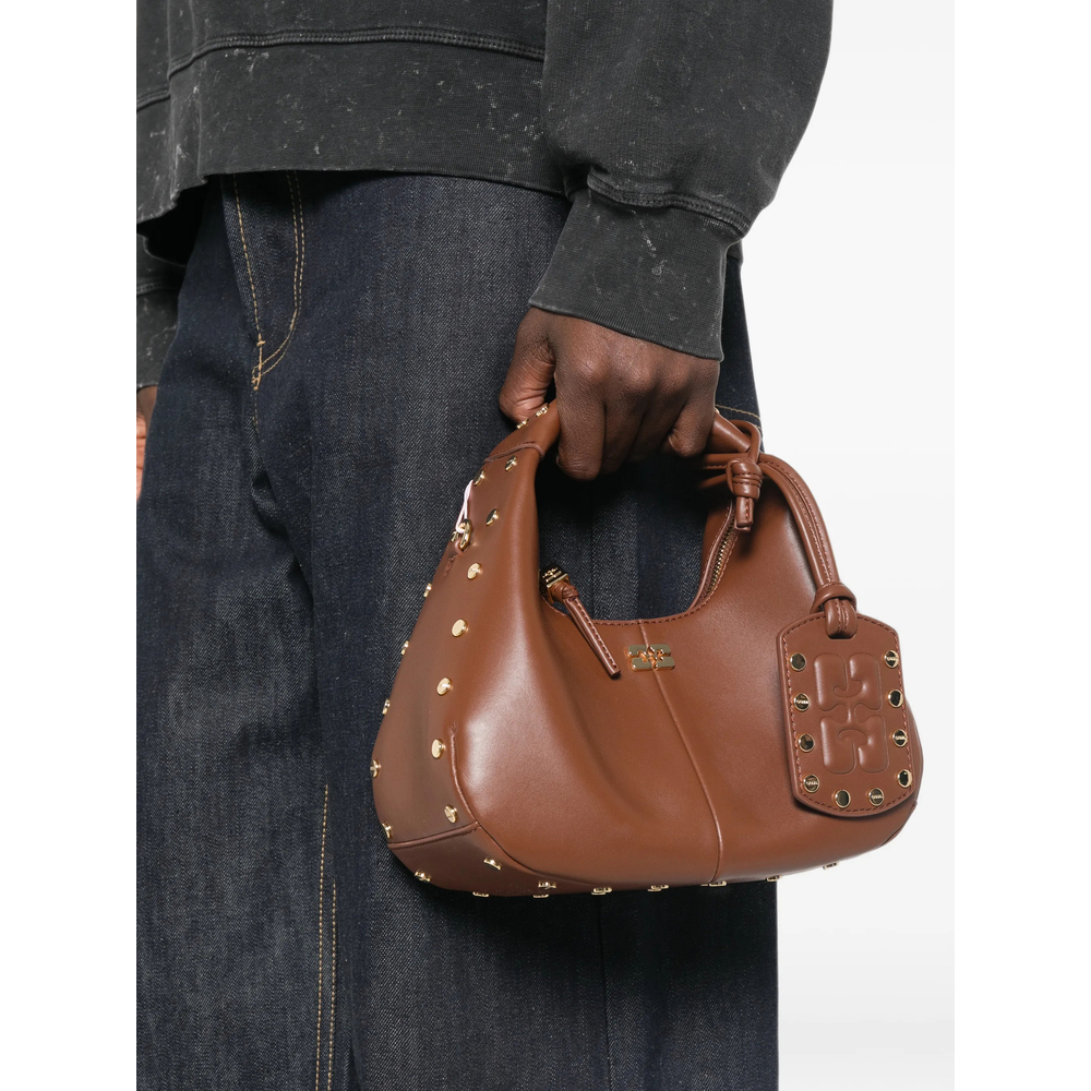 Mini Hobo Stud-Embellished Tote Bag
