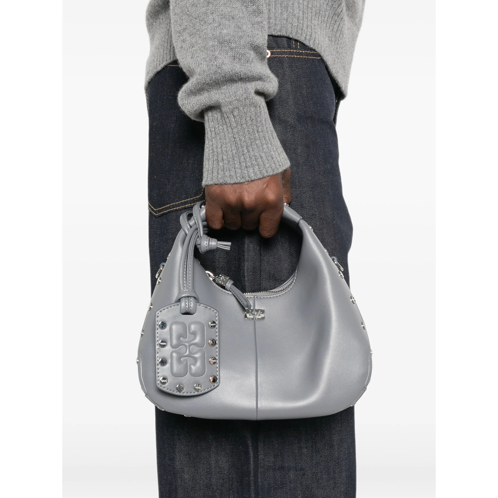 Stud-Embellished Shoulder Bag