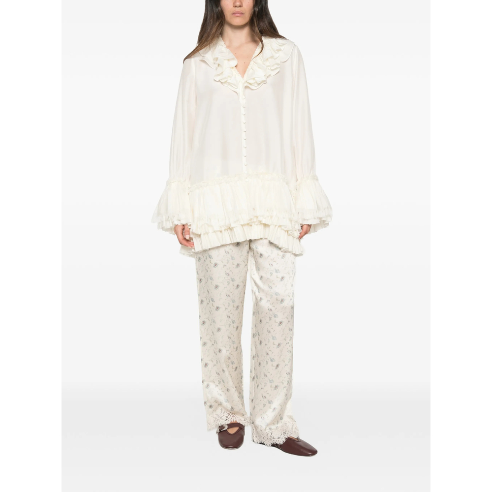 Ruffled Tiered Blouse